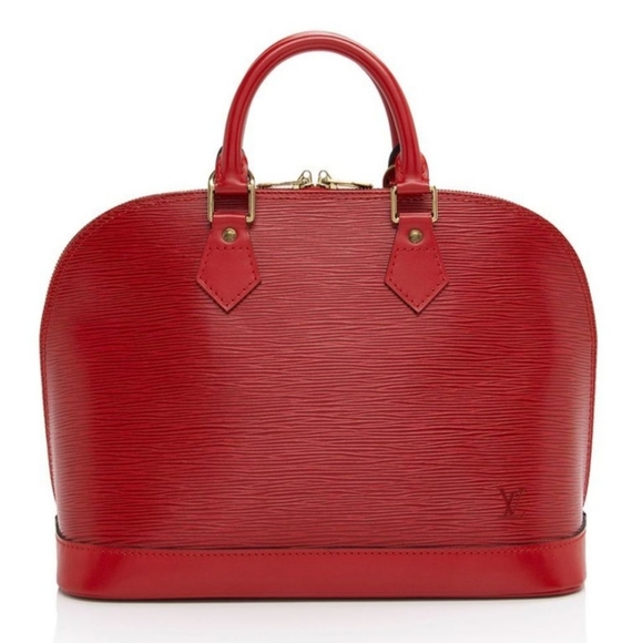 Louis Vuitton Handbags - LOUIS VUITTON Vintage Castillian Red Epi Leather Alma PM Satchel